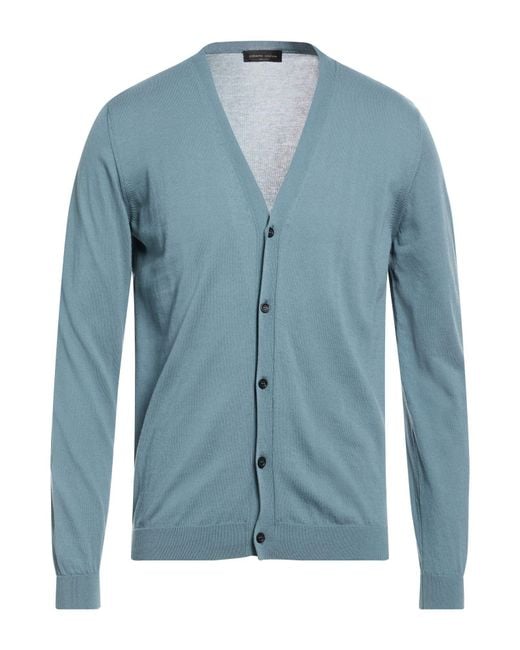 Roberto Collina Blue Cardigans for men