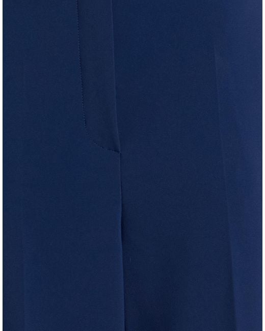 Elisabetta Franchi Blue Pants Polyester, Elastane
