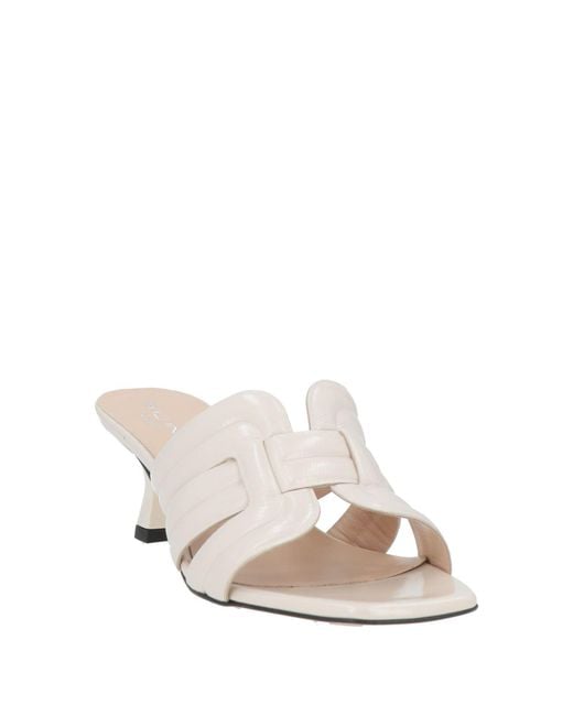 Baldinini White Sandals Leather