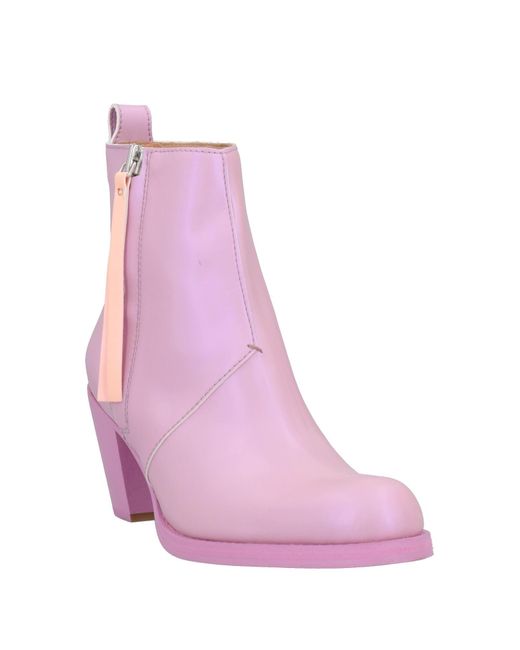 Acne Purple Ankle Boots