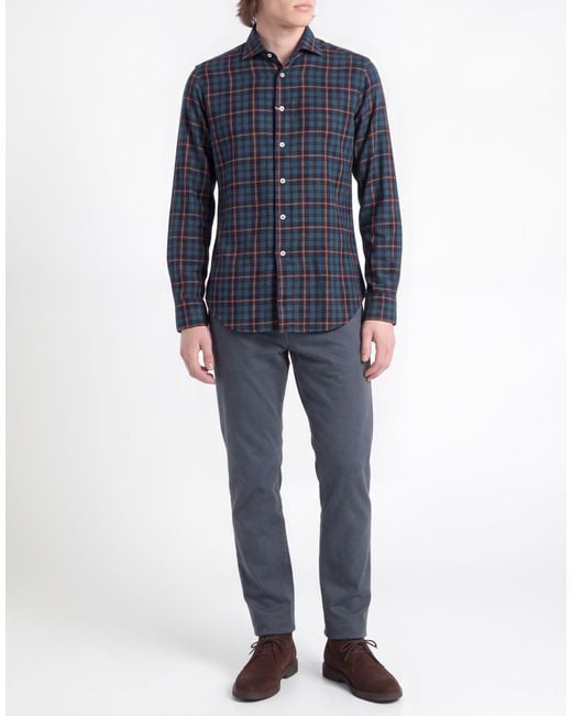 Camicia di Agho in Blue da Uomo