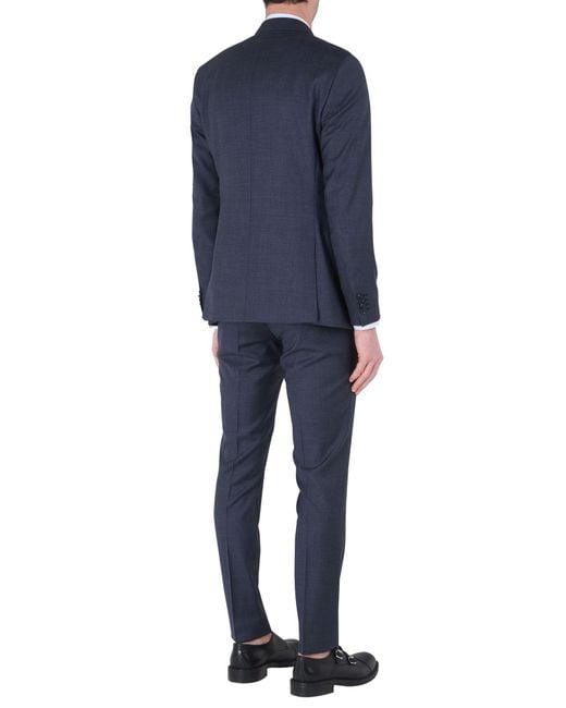 Tiger Of Sweden Blue Lamonte Midnight Suit Wool for men