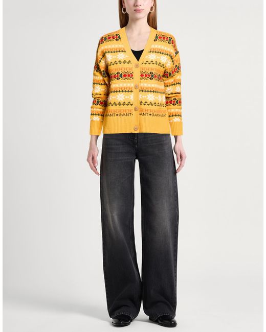 Gant Yellow Cardigan