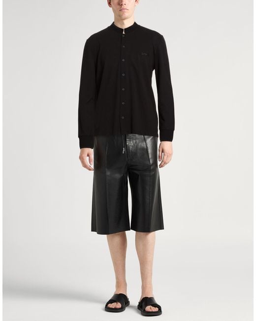 Kiton Black Knt Shirt Cotton, Silk for men