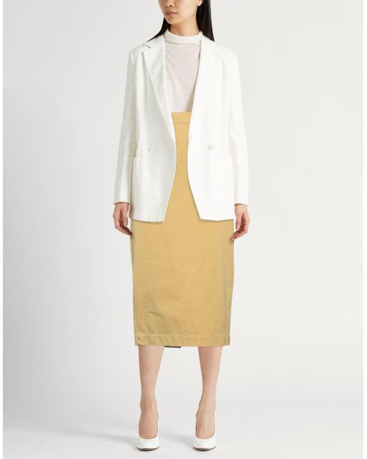 Max Mara Yellow Midi Skirt