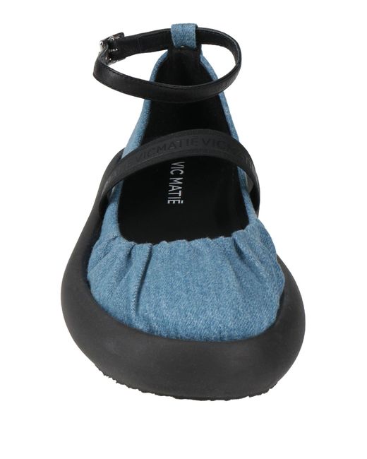 Vic Matié Blue Ballet Flats