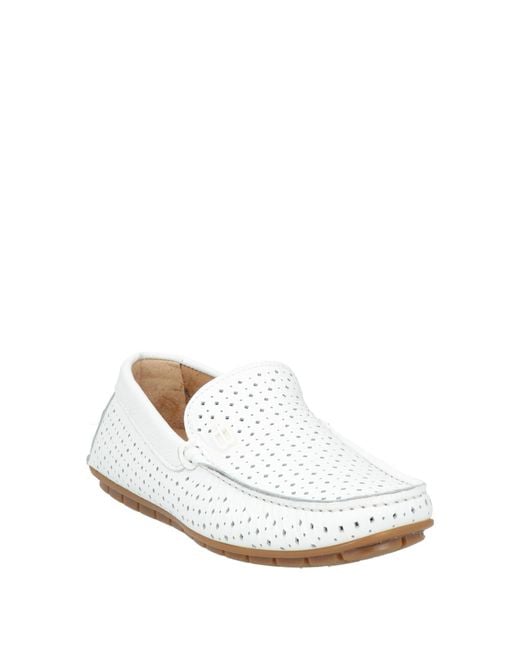 Baldinini White Loafers Leather for men