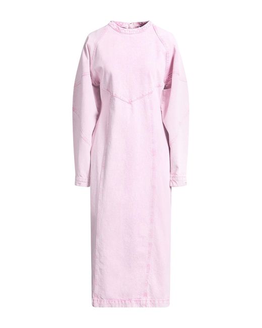 open lace back dress Rent The Noon Puff Sleeved Dress Pink by Rotate Birger Christensen main image 0
