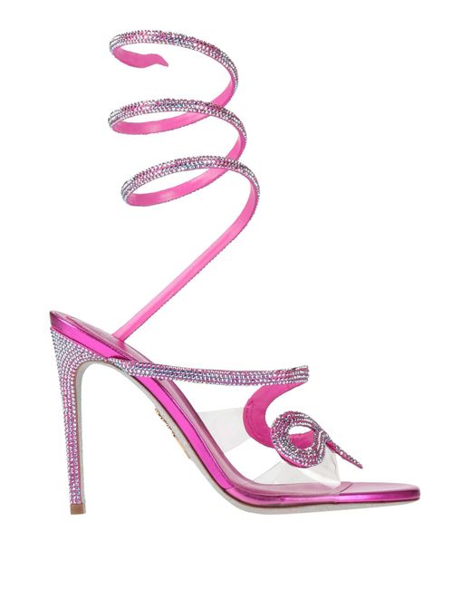 Rene Caovilla Pink Sandals