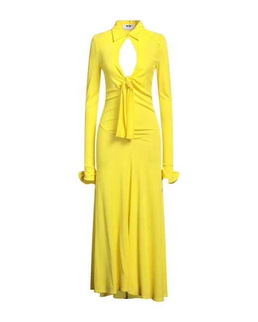 MSGM Yellow Maxi Dress