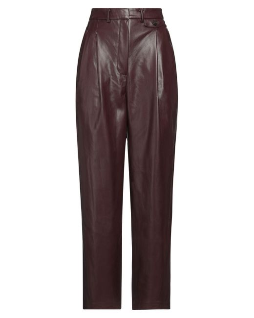 Frankie Shop Purple Plum Pants Polyurethane