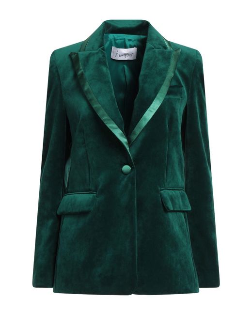 VIRNA DRÒ® Green Blazer Cotton