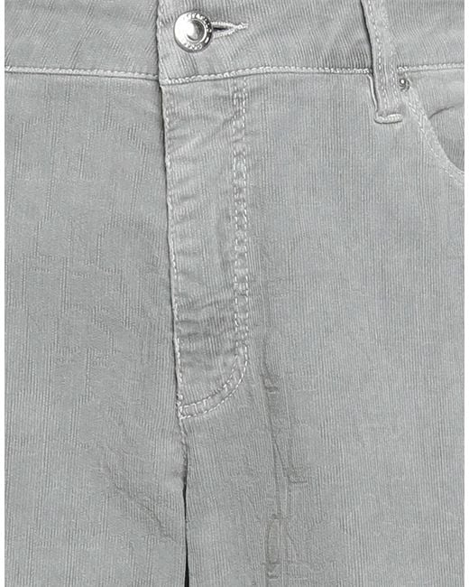 RAFFAELLO ROSSI Gray Pants Cotton, Elastane