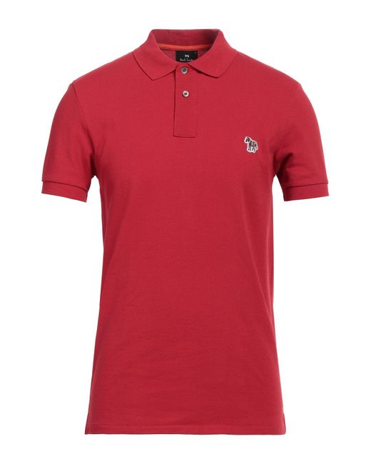 PS by Paul Smith Red Polo Shirt for men