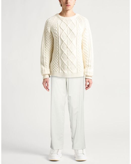 Grifoni White Light Pants Virgin Wool, Elastane for men