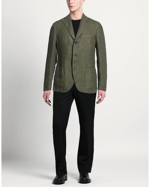 Montedoro Green Blazers for men