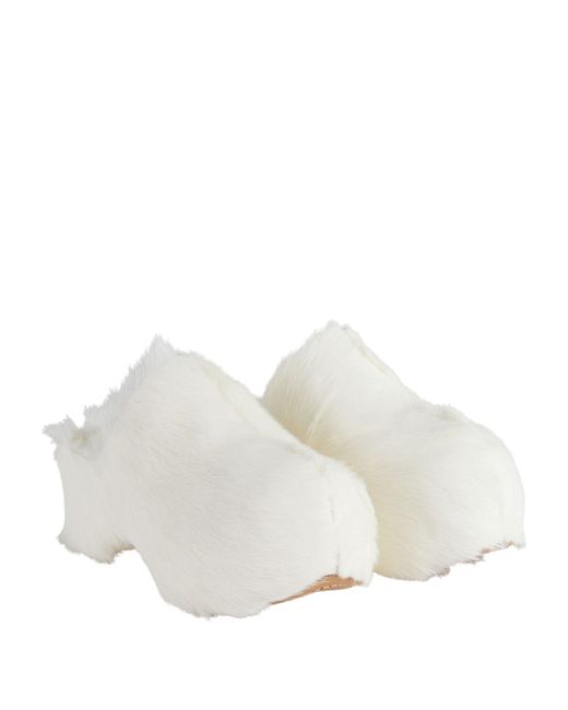 Jil Sander White Mules & Clogs