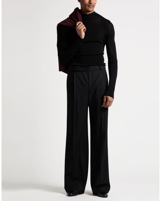 Versace Black Turtleneck Virgin Wool for men