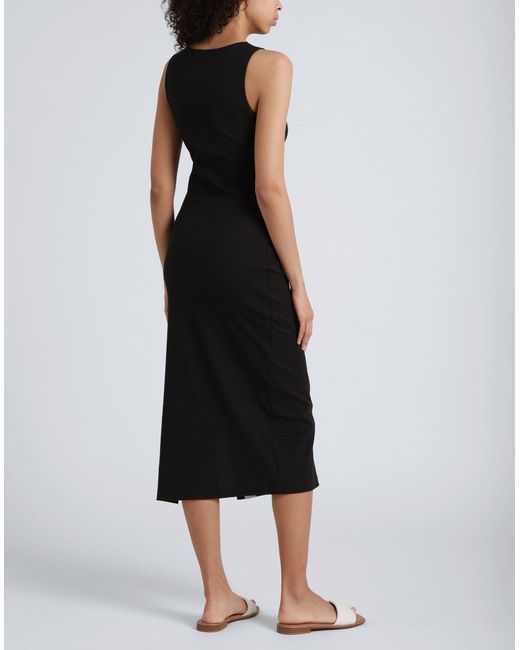 Calvin Klein Black Midi-Kleid