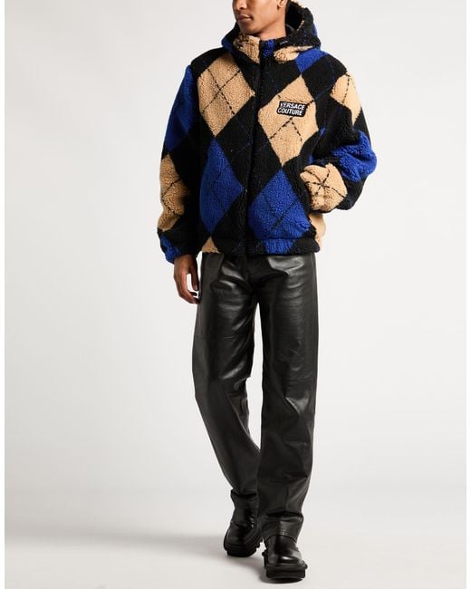 Versace Jeans Couture Blue Shearling & Teddy for men