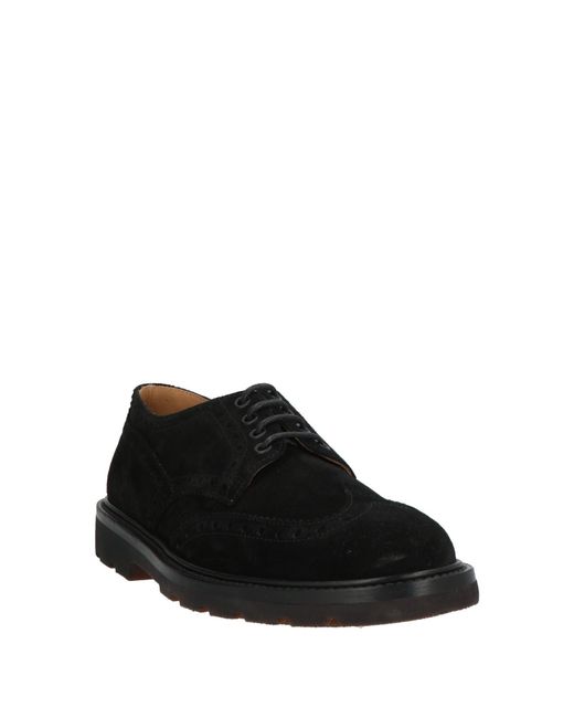 Henderson Black Lace-Up Shoes Leather for men