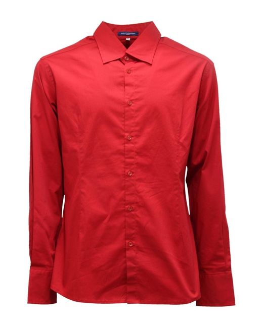Camisa Daniele Alessandrini de hombre de color Red