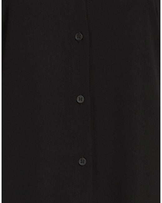 Kaos Black Midi Dress Polyester, Elastane
