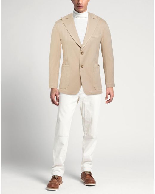 Exte Natural Blazer Viscose, Nylon, Elastane for men