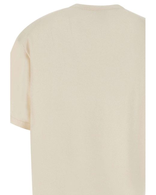 Axel Arigato Maxi-Logo-T-Shirt Aus Baumwolle Und Wolle in White für Herren