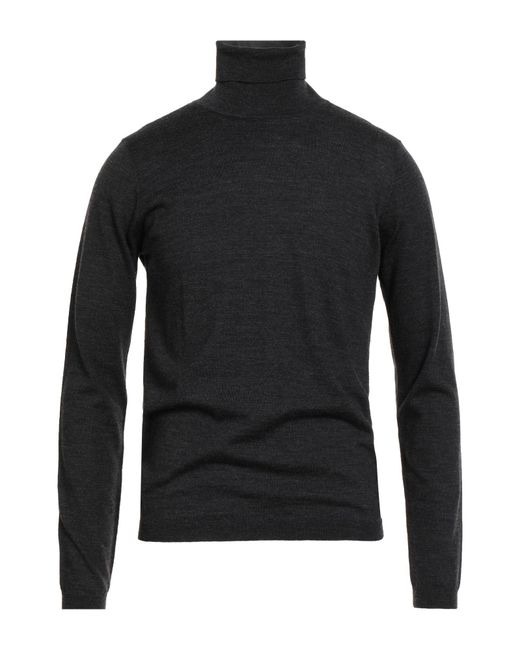 Daniele Alessandrini Black Turtleneck Wool for men