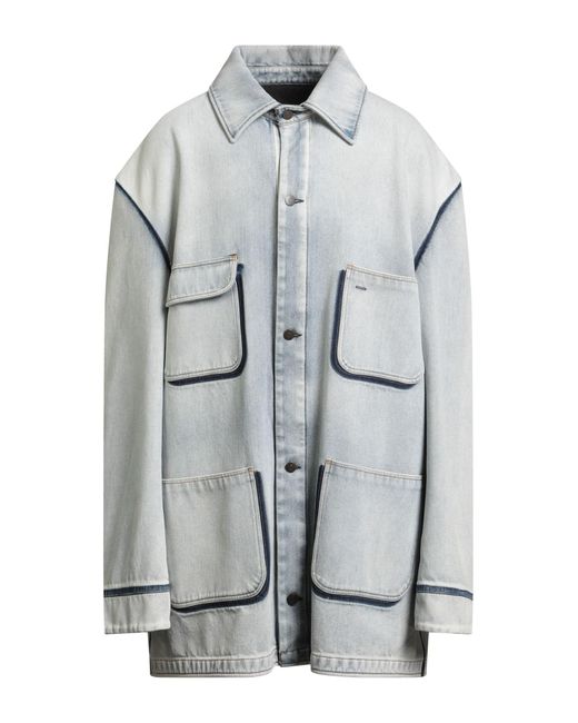 Maison Margiela Gray Denim Outerwear Cotton, Polyester for men