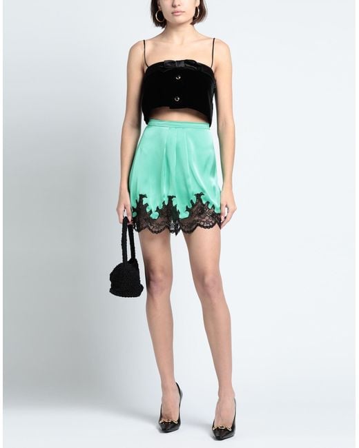 Rabanne Green Mini Skirt