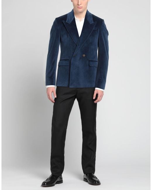 MARSĒM Blue Blazer Polyester for men