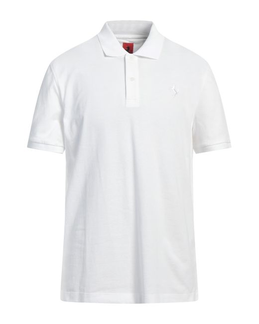 Ferrari White Polo Shirt for men