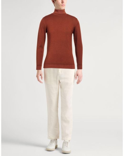Daniele Fiesoli Red Turtleneck for men