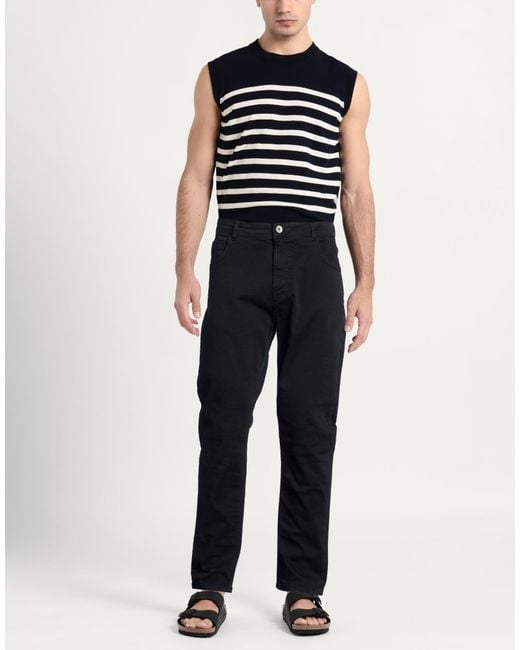 La Martina Blue Pants Cotton, Elastane for men