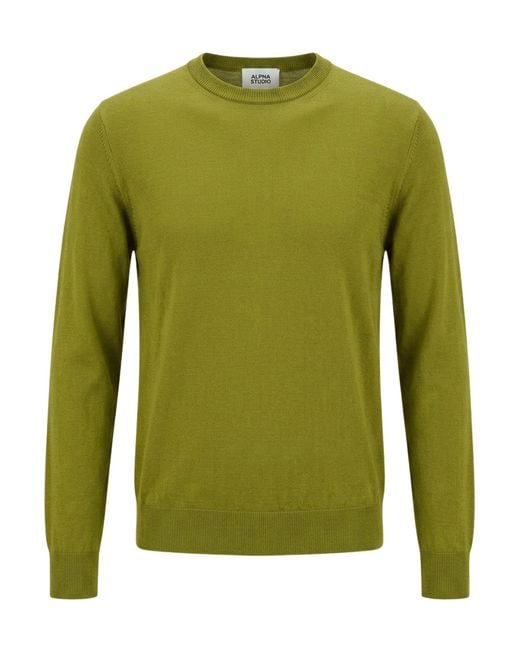 Pullover Alpha Studio pour homme en coloris Green