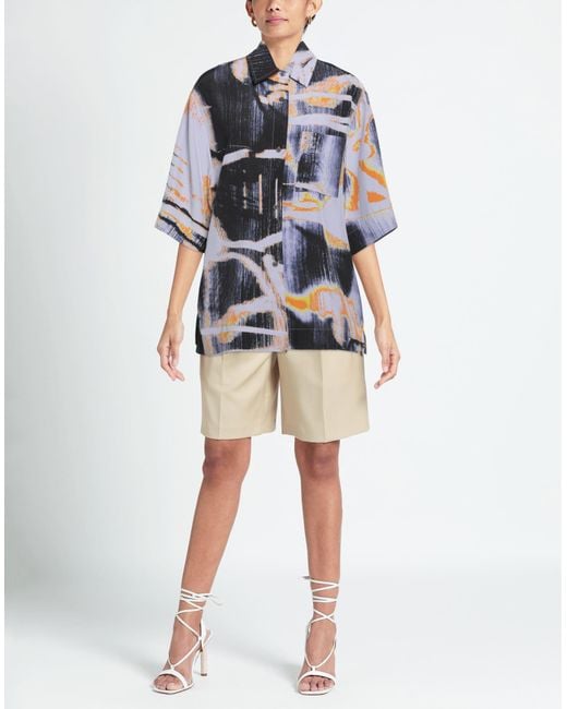 McQ Alexander McQueen Blue Hemd