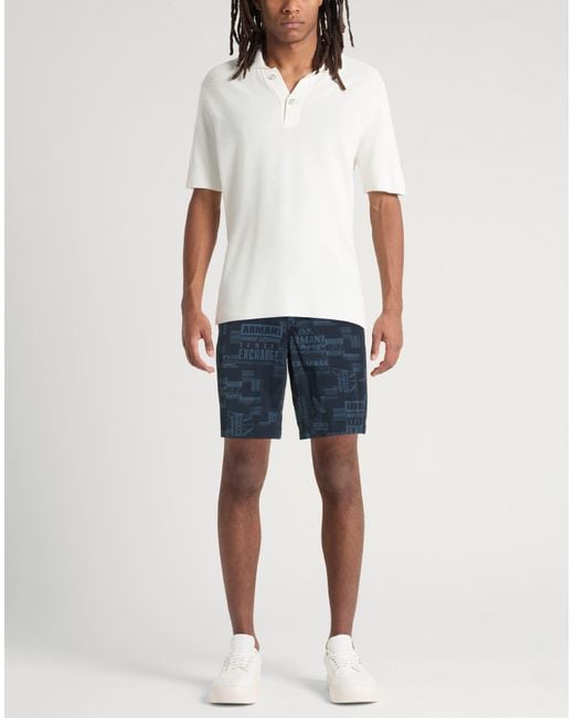 ARMANI EXCHANGE Blue Shorts & Bermuda Shorts for men