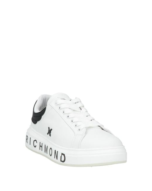 Richmond X White Sneakers Leather, Synthetic Material for men