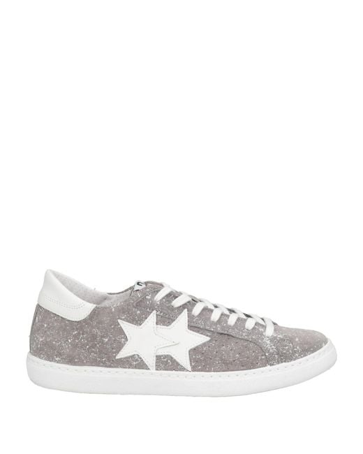 2 Star White Sneakers Leather for men