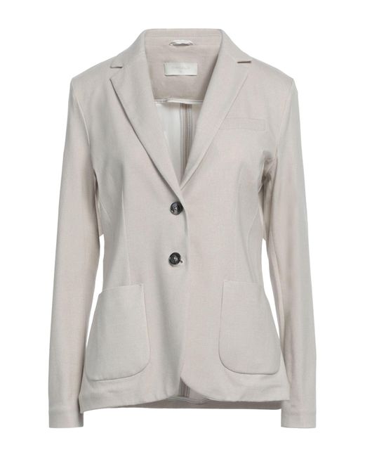 Circolo 1901 Gray Blazer Cotton, Elastane
