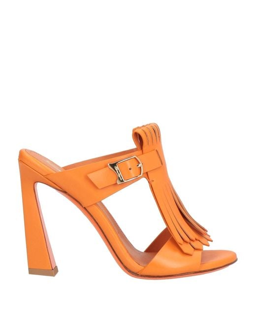 Santoni Orange Sandals