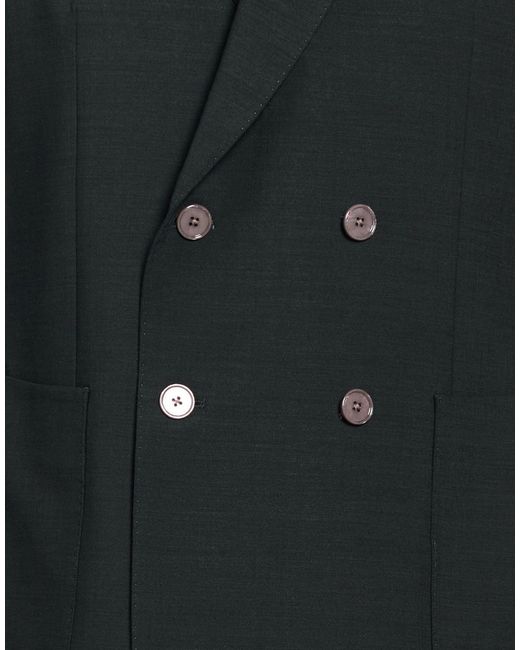 Michael Kors Black Charcoal Blazer Polyester, Wool, Elastane for men