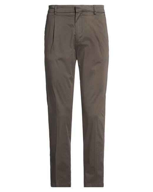 BE ABLE Gray Chocolate Pants Cotton, Elastane for men