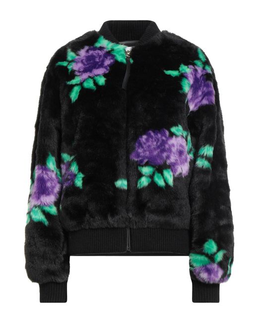 Silvian Heach Black Shearling & Teddy