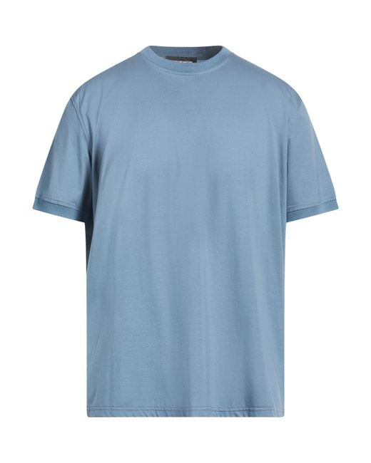 Salvatore Santoro Blue Slate T-Shirt Cotton for men