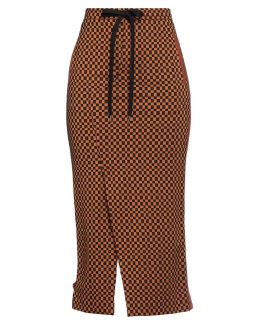 Marni Brown Midi Skirt