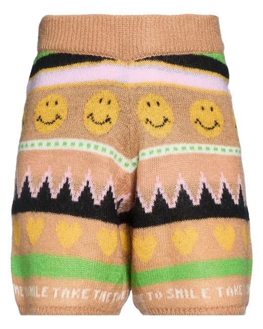 Joshua Sanders Yellow Shorts & Bermuda Shorts Polyacrylic, Superkid Mohair, Polyamide