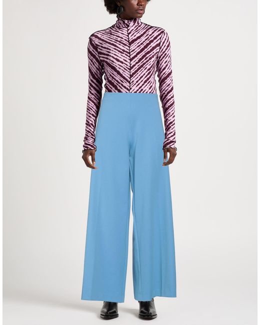 MEIMEIJ Blue Pants Cotton, Polyamide, Elastane